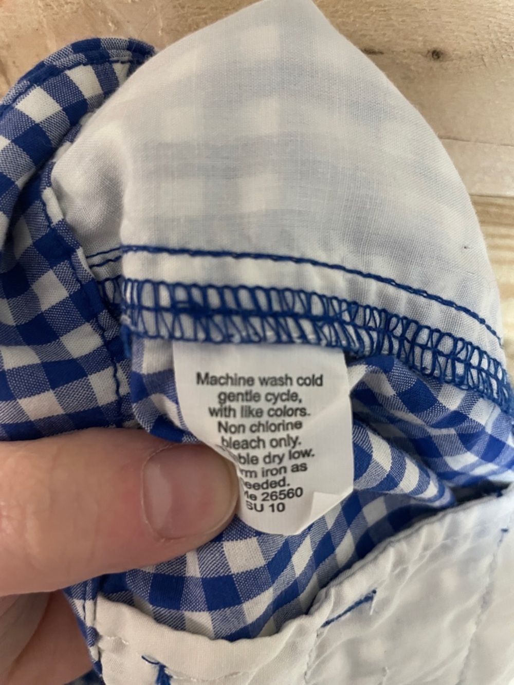 J. Crew size 2 Blue and White Gingham Mid-Rise Lightweight Chino Shorts - Picture 10 of 10